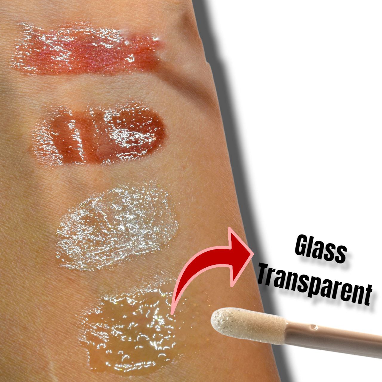 3D Glass Transparent lip gloss